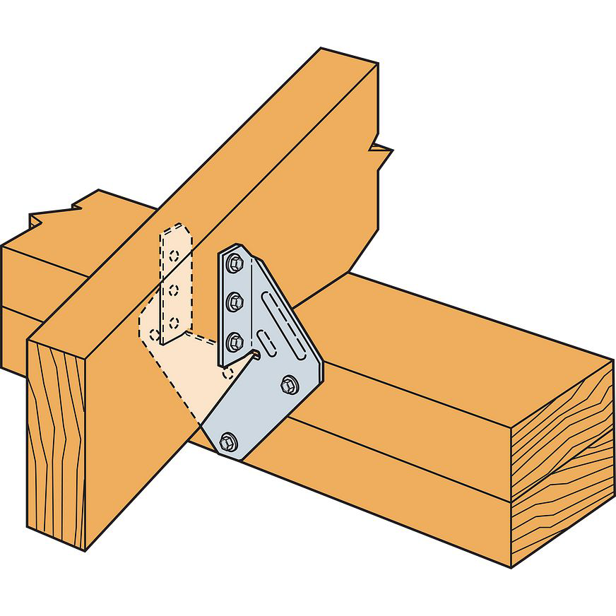 #10 x 1-1/2" Strong-Drive® SD 1/4" Hex Drive Connector Screw, Galvanized (100/BX)