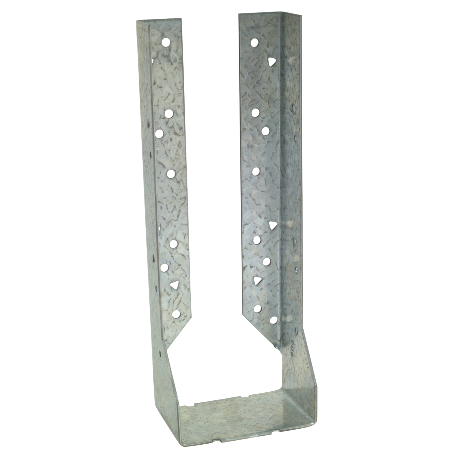 HUC Face Mount Concealed Flange Joist Hanger for 4x12, Zinc Galvanized