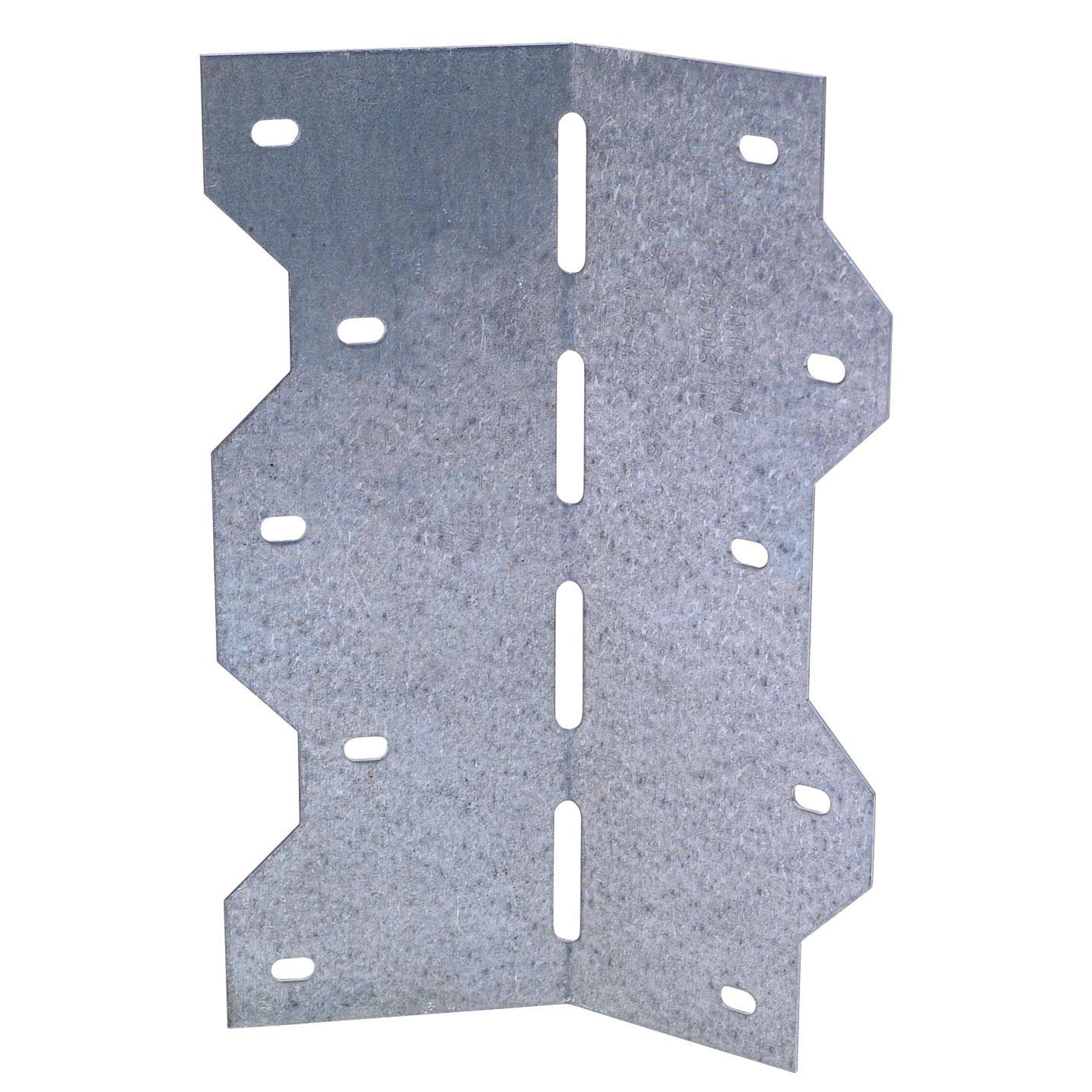 6-3/8" LS 18 Gauge Adjustable L Angle, Zinc Galvanized