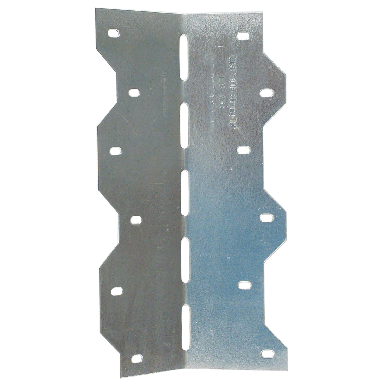 7-7/8" LS 18 Gauge Adjustable L Angle, Zinc Galvanized