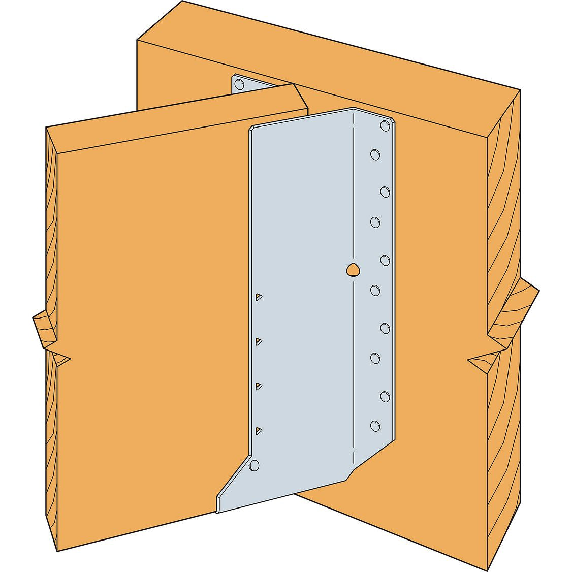 2-1/2"x8-1/2" SUL Joist Hanger for Engineered Wood, Zinc Galvanized