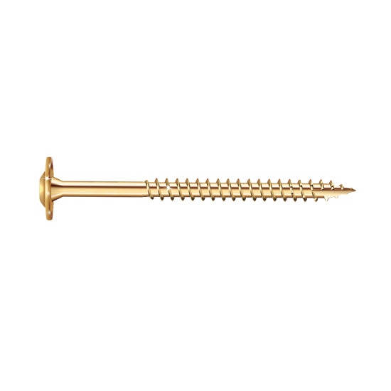 Low Profile Cabinet Screws with Built-In Washer Head #8 x 1-3/4" PK100