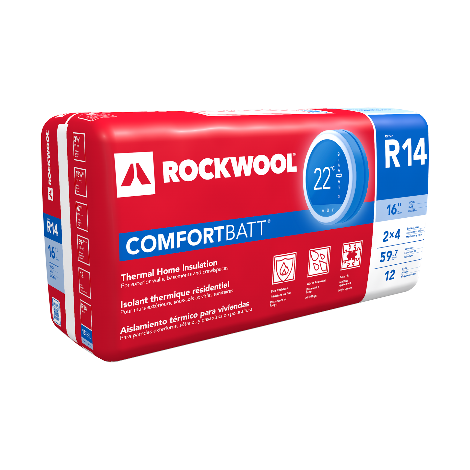 3.5"x15.25"x47" Comfortbatt R14 (59.7SF)