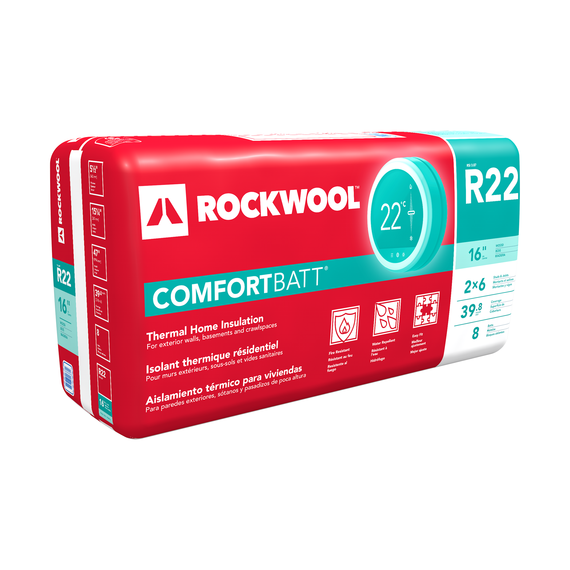 5.5"x15.25"x47" Comfortbatt R22 (39.8SF)