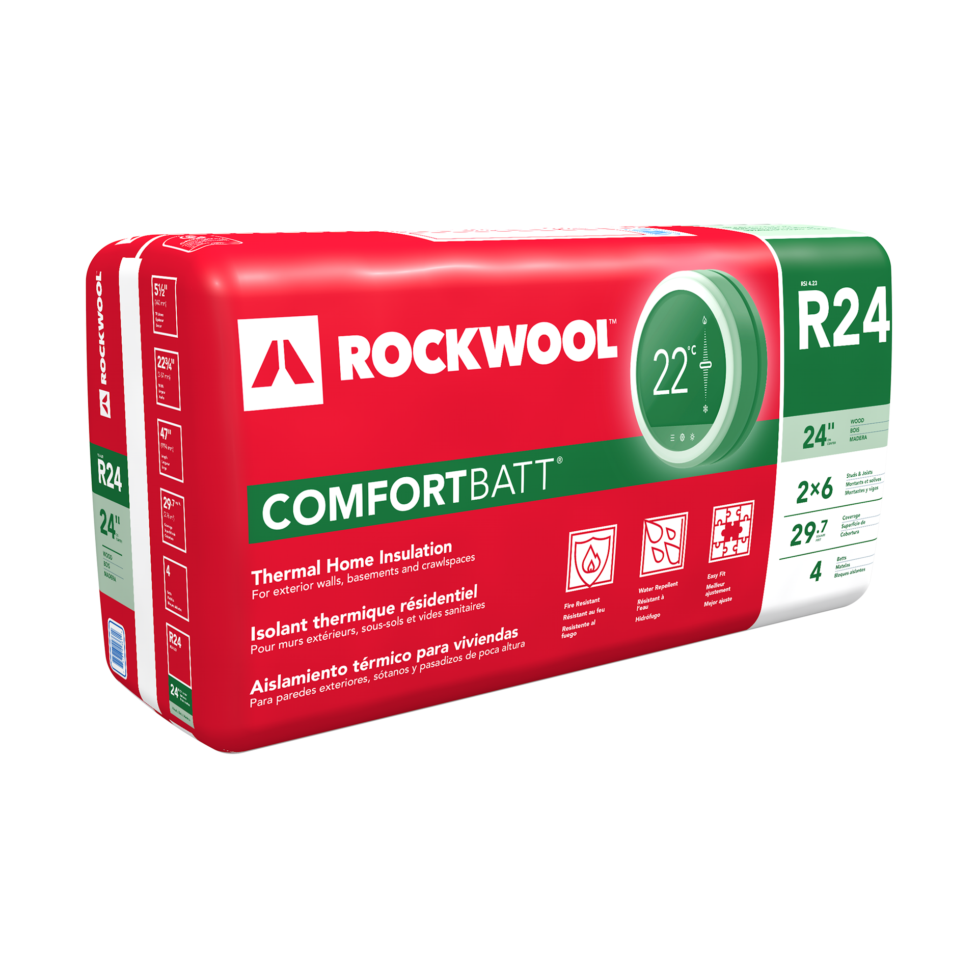 5.5"x22.75"x47" Comfortbatt R24 (29.7SF)