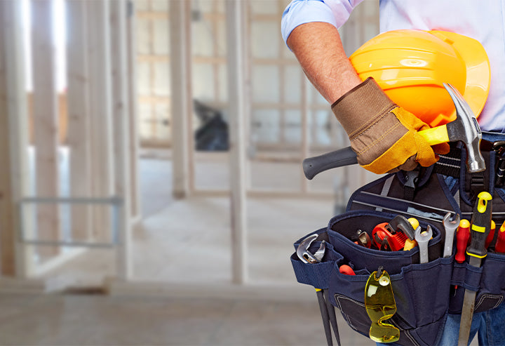 A contractor at a job site