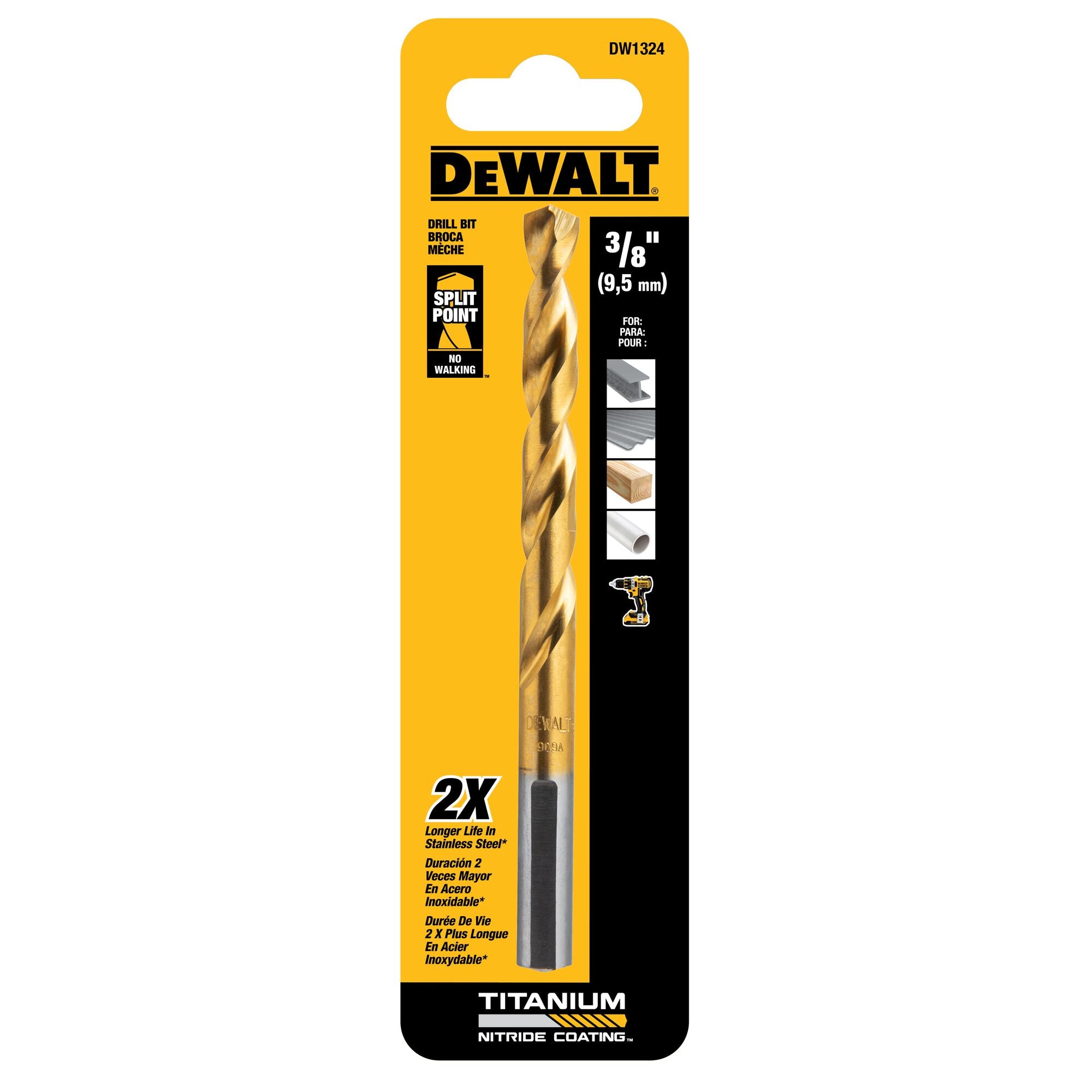 3/8" Titanium SPT Drill Bit
