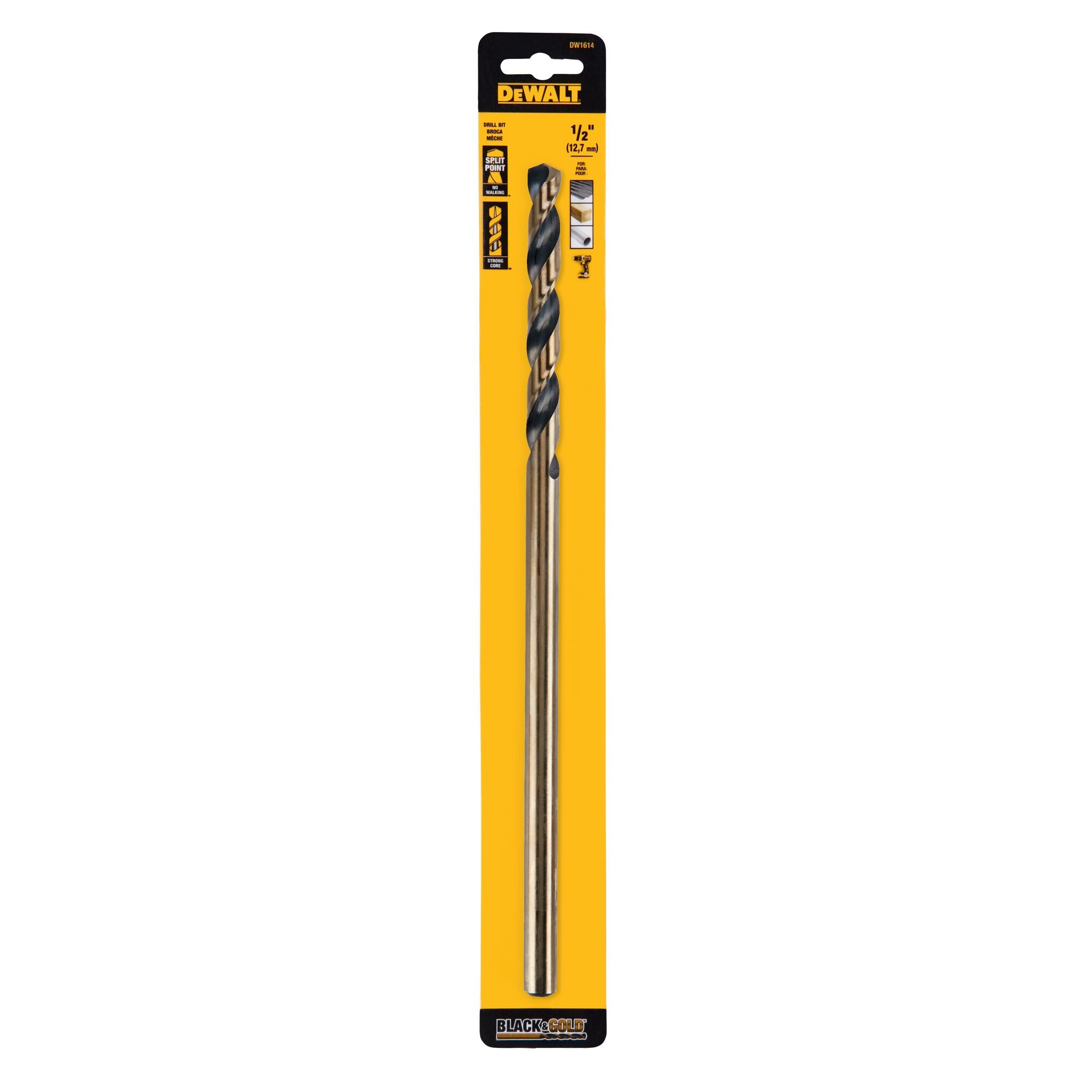 1/2"x12" Black Oxide Drill Bit