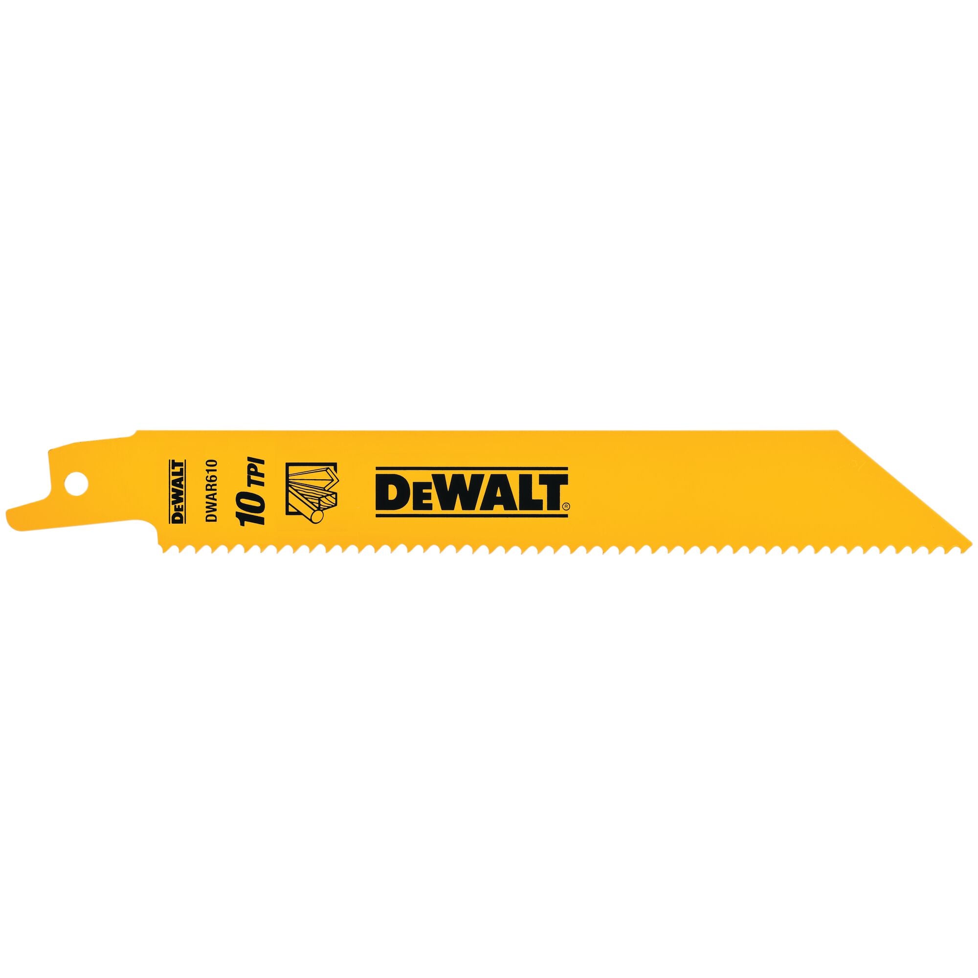 6" 10TPI Bi-Metal Reciprocating Blades (5 Pack)