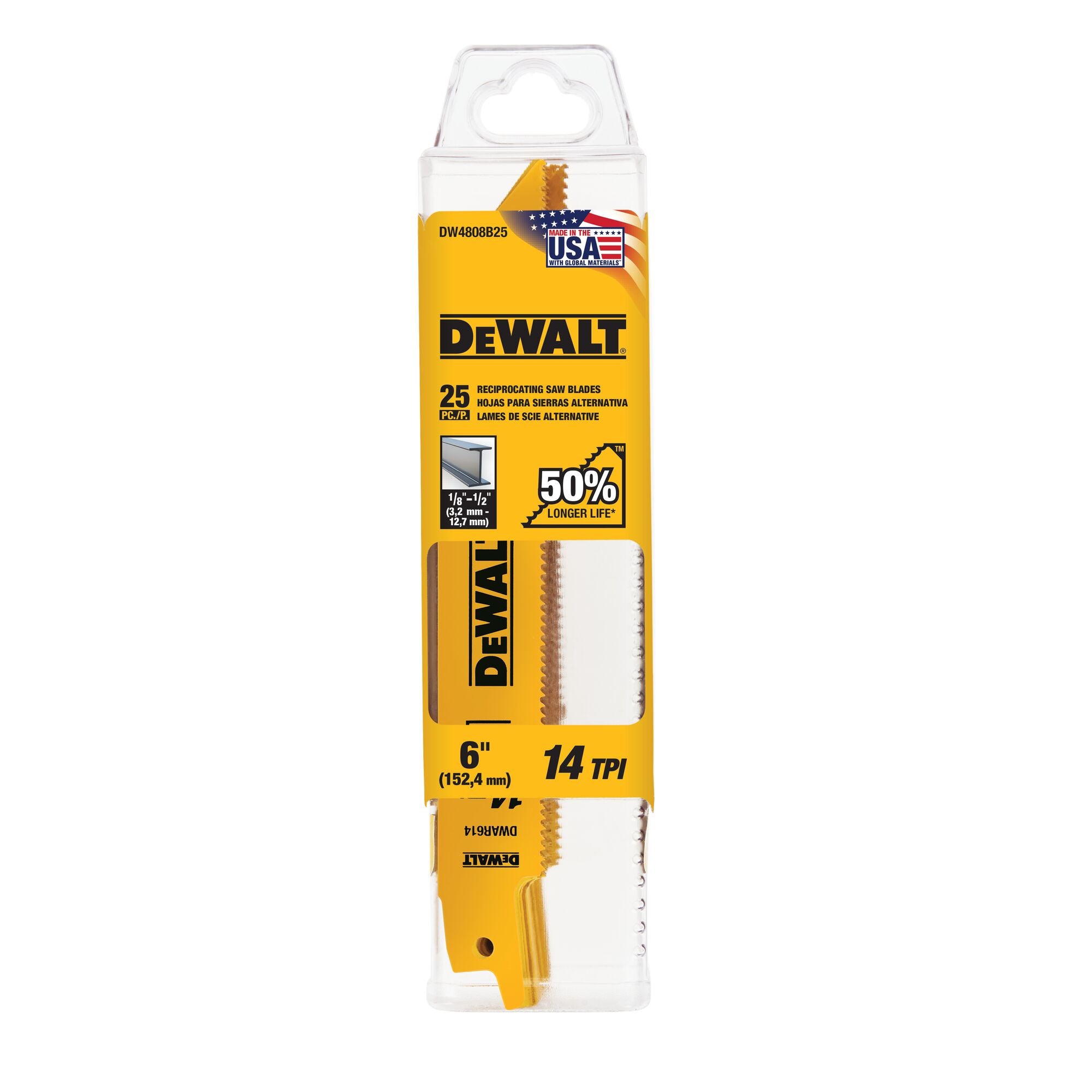 6" 14 TPI Bi-Metal Reciprocating Blade