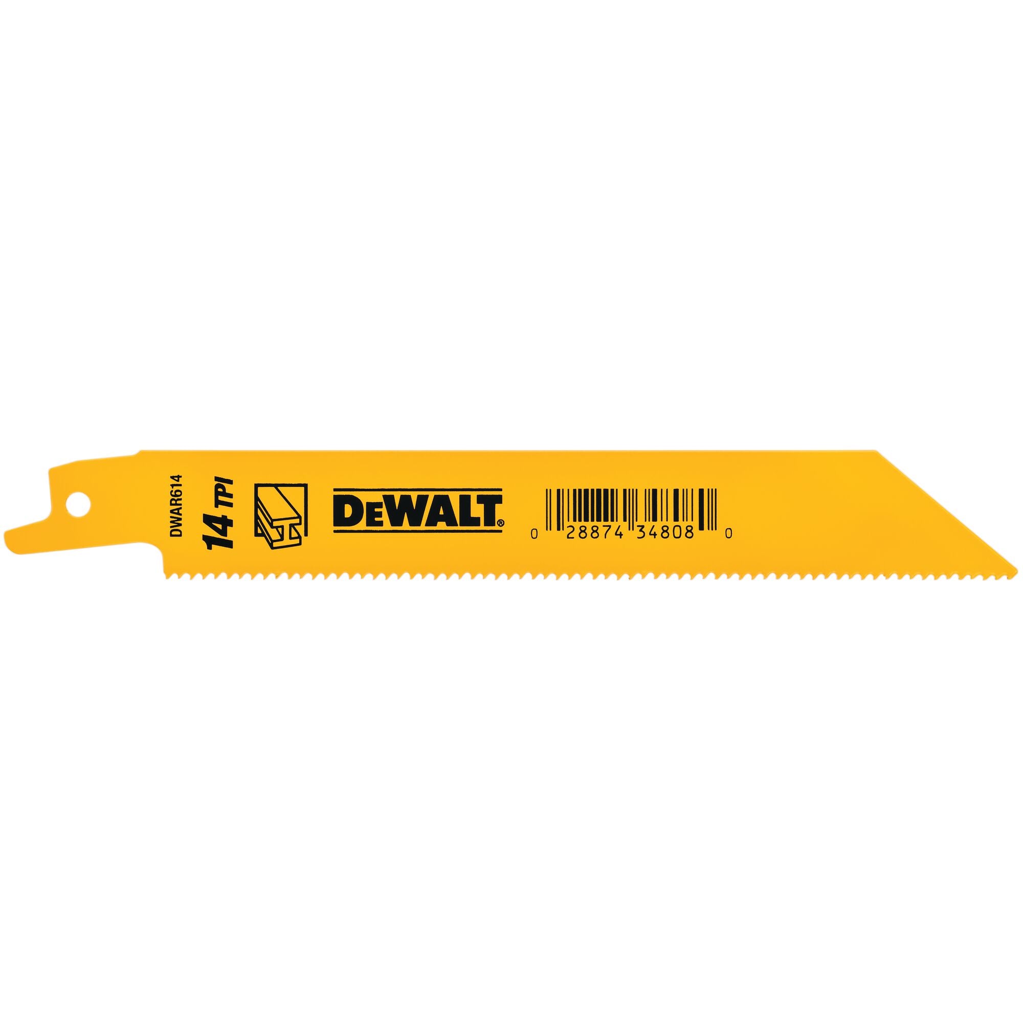 6" 14 TPI Bi-Metal Reciprocating Blade (5 Pack)