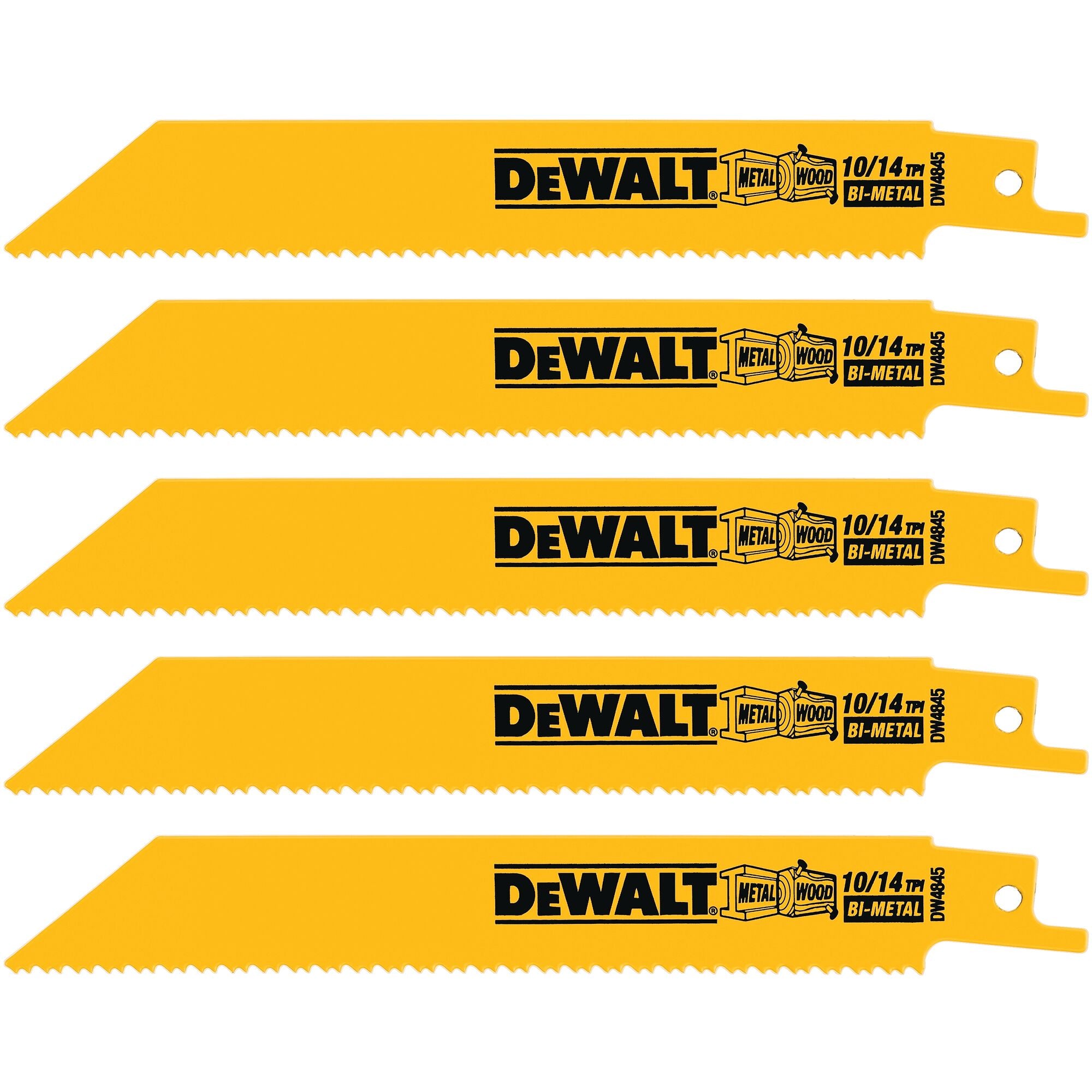 6" 10/14TPI Bi-Metal Reciprocating Blades (5 Pack)