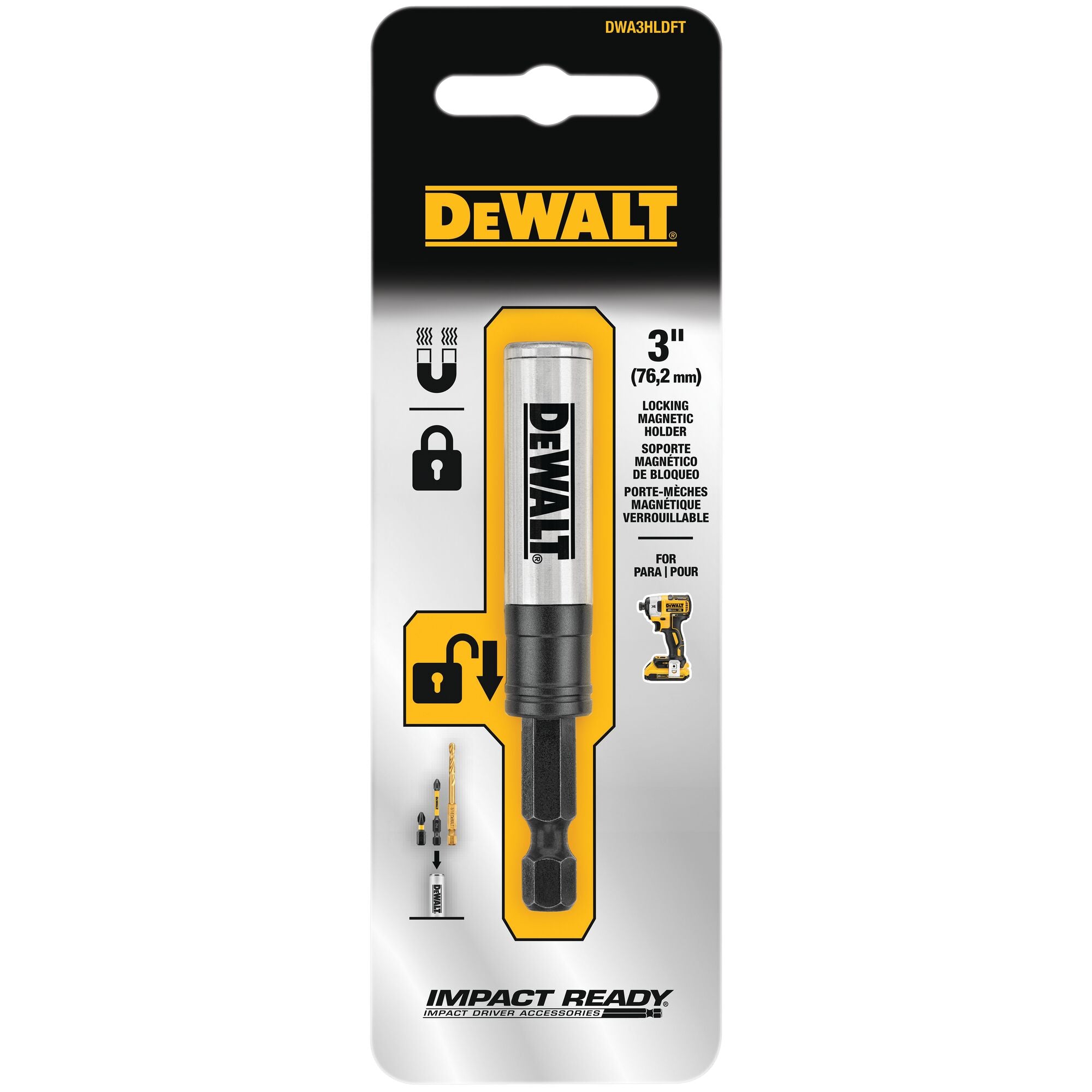 3" Impact Ready Magnetic Bit Holder