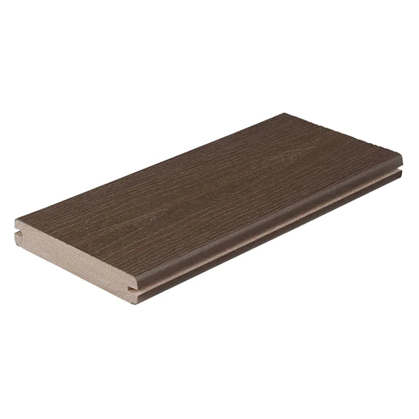 1" x 6" x 20' Fiberon Sanctuary Grooved Decking, Espresso