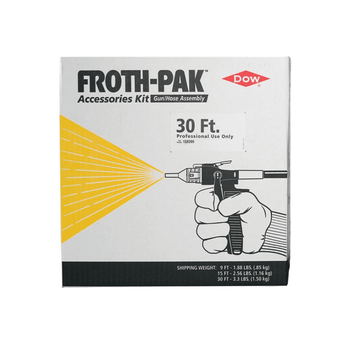 Gun & Hose 30 ft Assembly for Froth-Pak Spray Foam Kit.