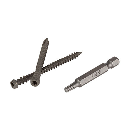 2-1/2" TOPLoc Screw for Timbertech Composite, Dark Gray (100SQFT)
