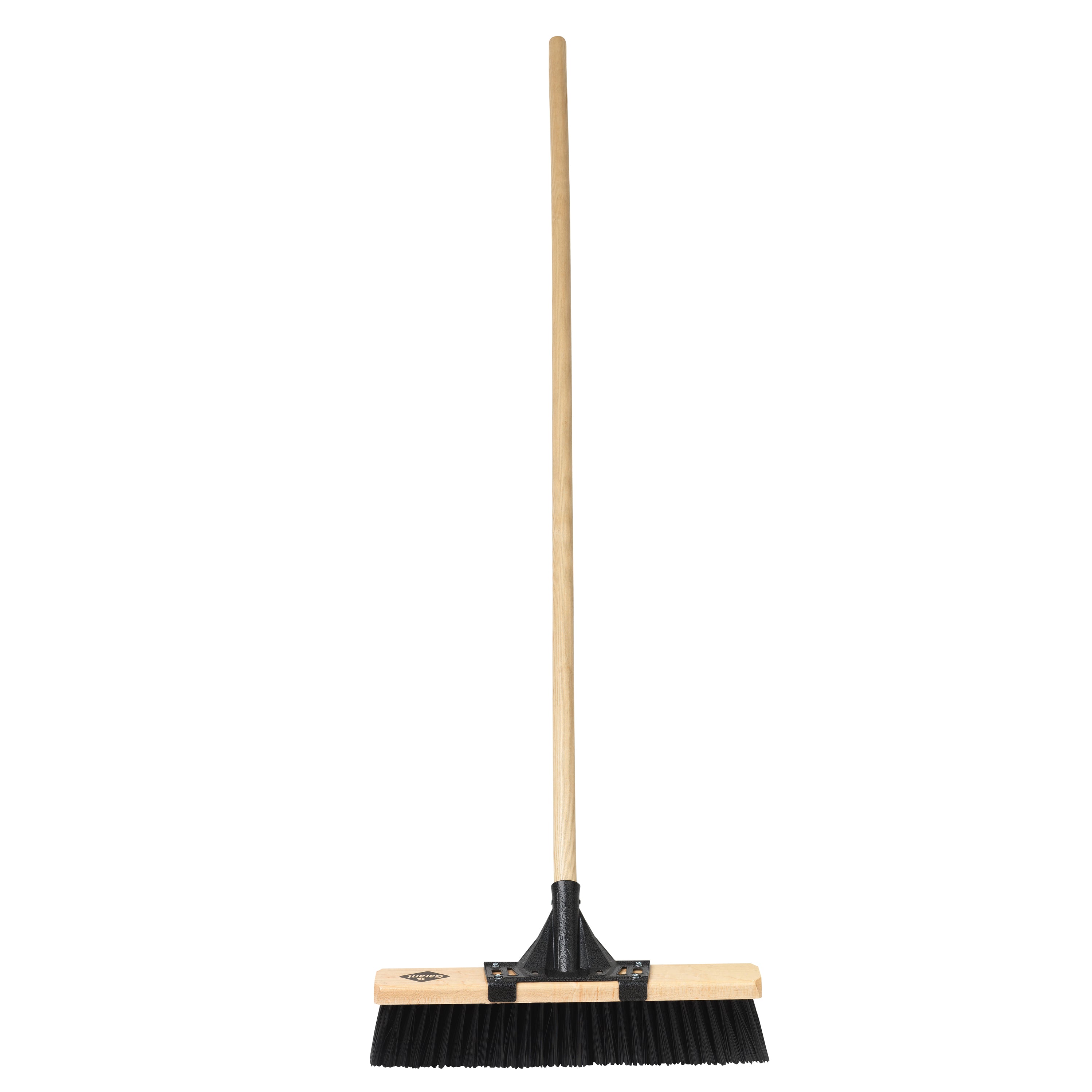 Push broom, 18", rough, wood hdl