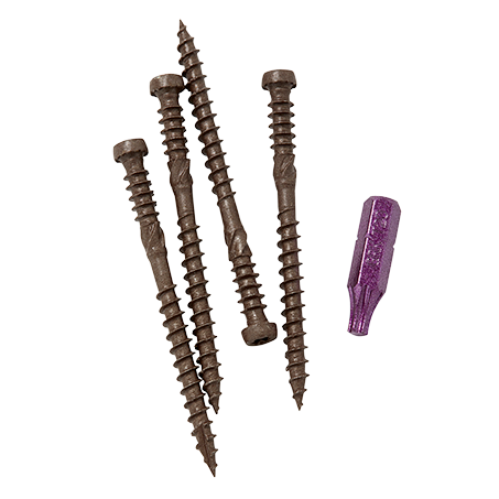 #9 x 2-1/2" Kameleon Brown Composite Deck Screws (100/Pack)