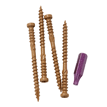 Kameleon Tan Composite Deck Screws #9 x 2-1/2" PK100