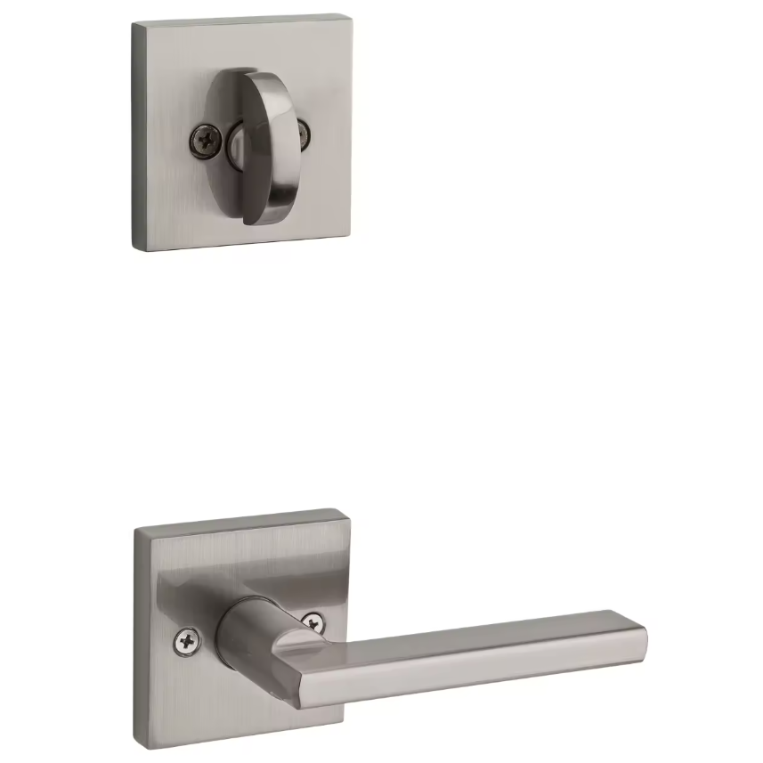 Halifax Lever (Square) and
Deadbolt Interior Pack - for
Weiser Series 9771 Handlesets SATIN NICKEL