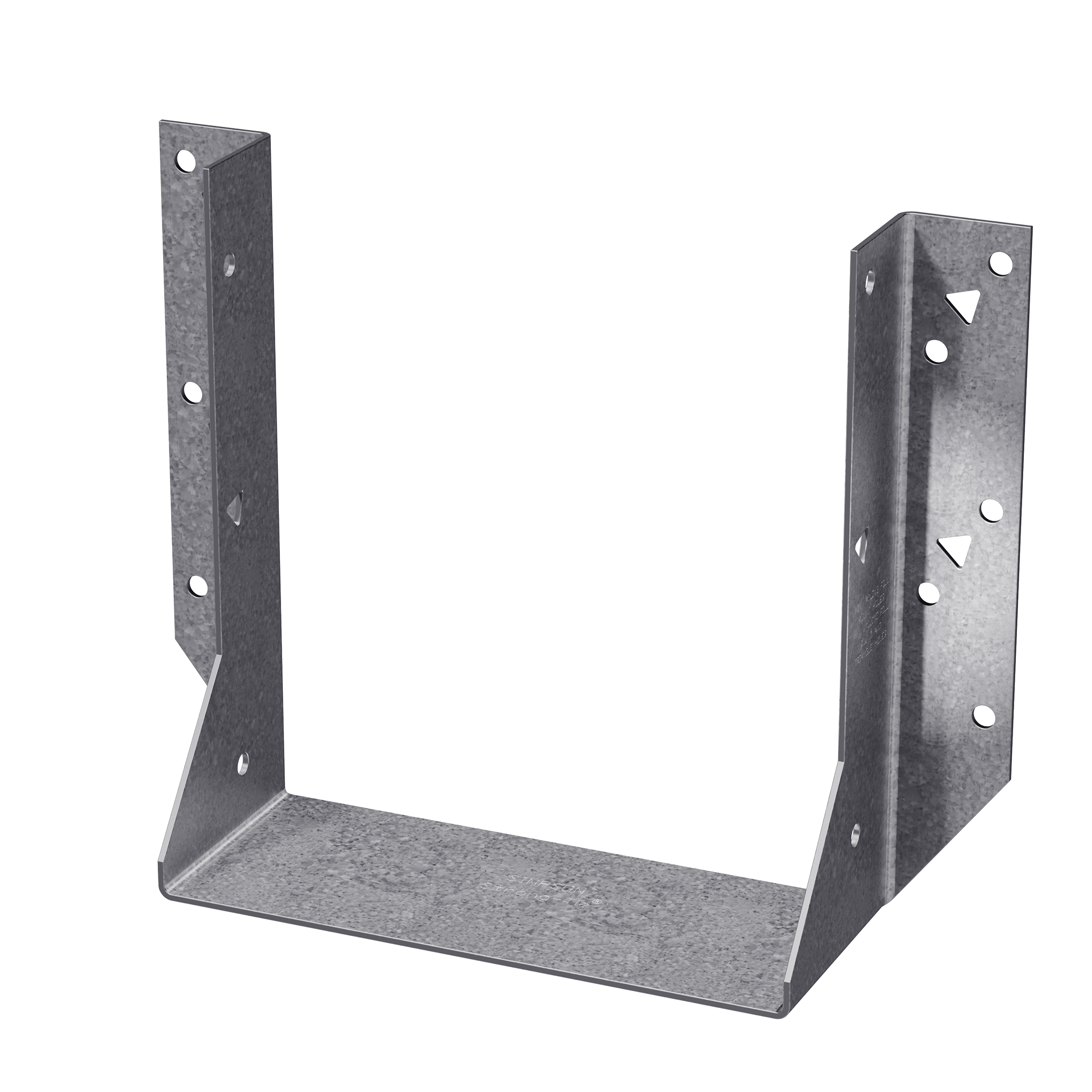 HU Face Mount Joist Hanger for Quad 2x8, Zinc Galvanized