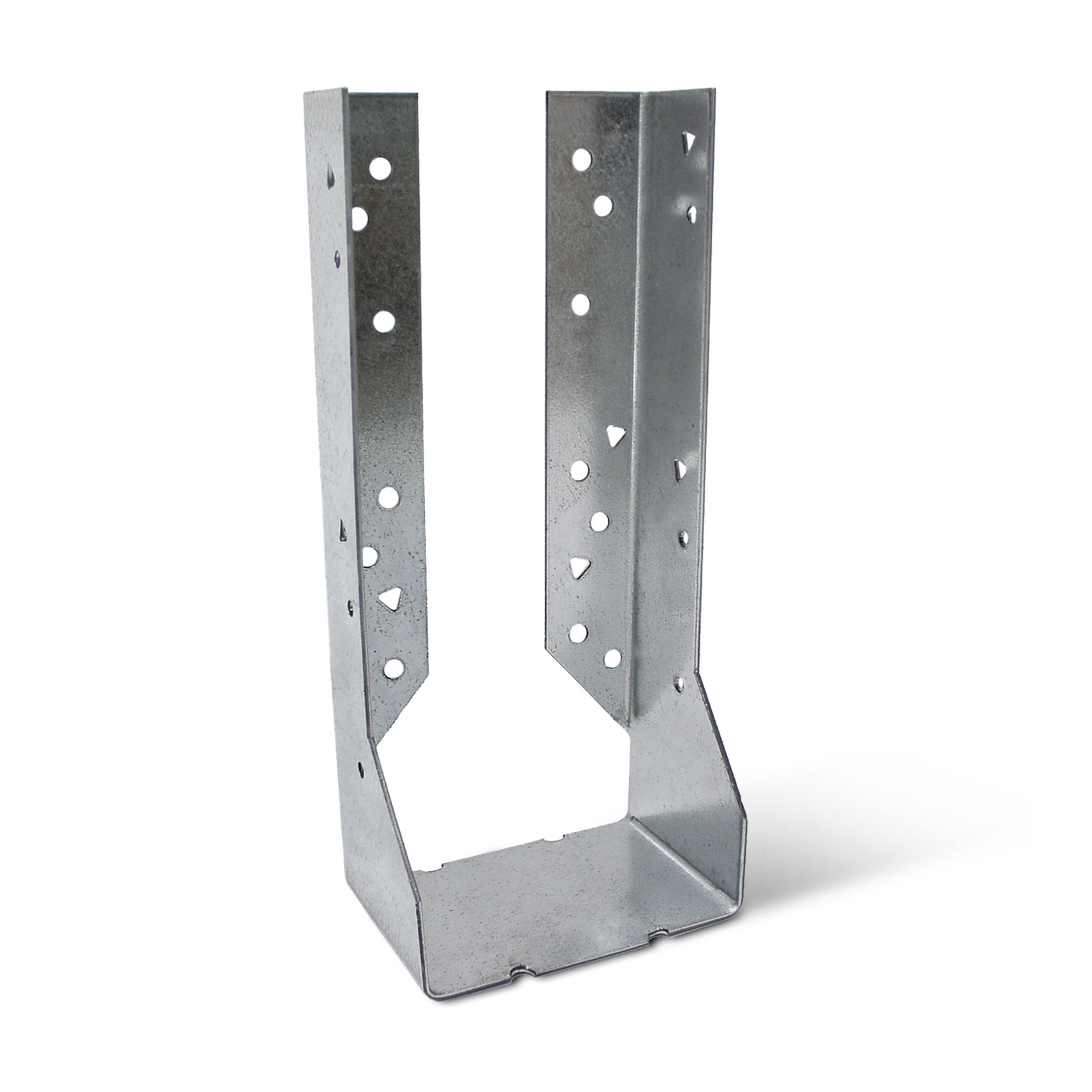 HUC Face Mount Concealed Flange Joist Hanger for 4x10, Zinc Galvanized