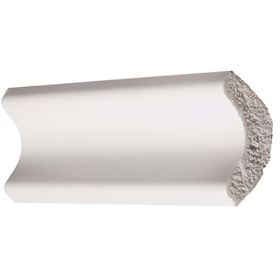 3/4" x 3/4" x 8' White PVC Cove Moulding