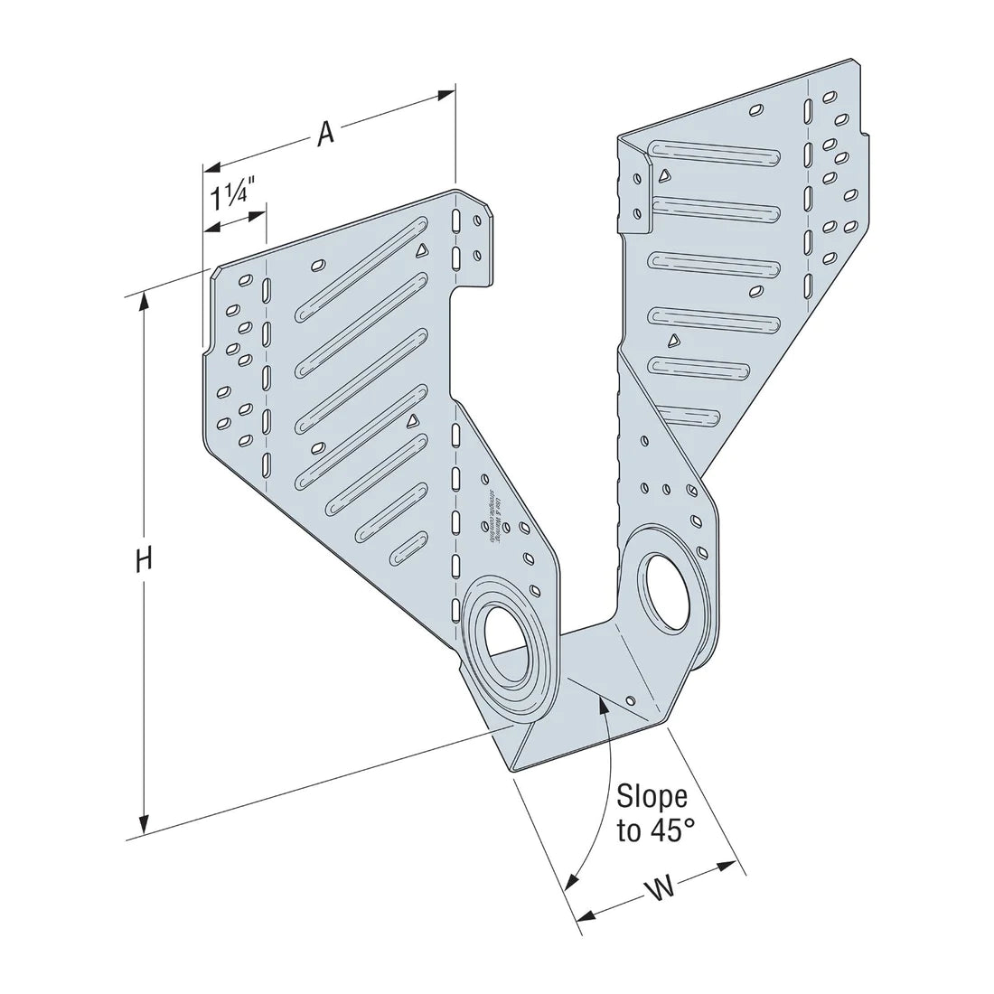 Slopeable/Skewable Rafter Hanger