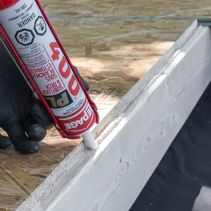 LePage PL400 Subfloor and Deck Adhesive 295ml, Light Tan