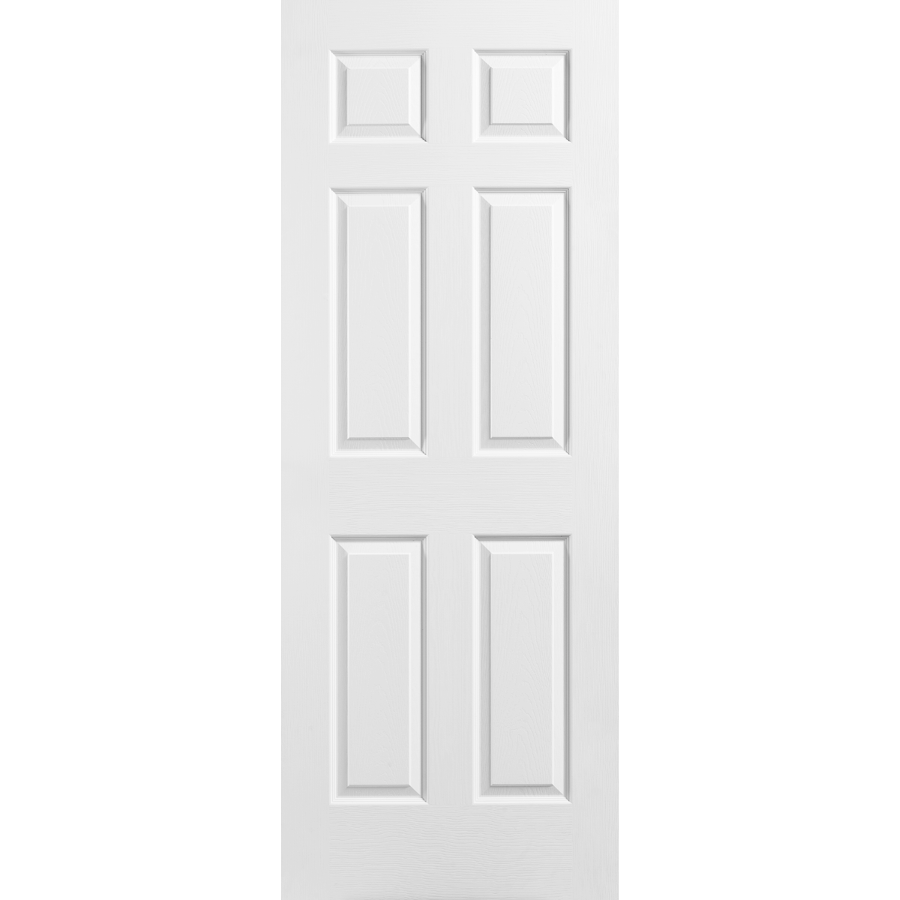 36x80 6 Panel Square Textured Moulded Panel Door Hollow Core