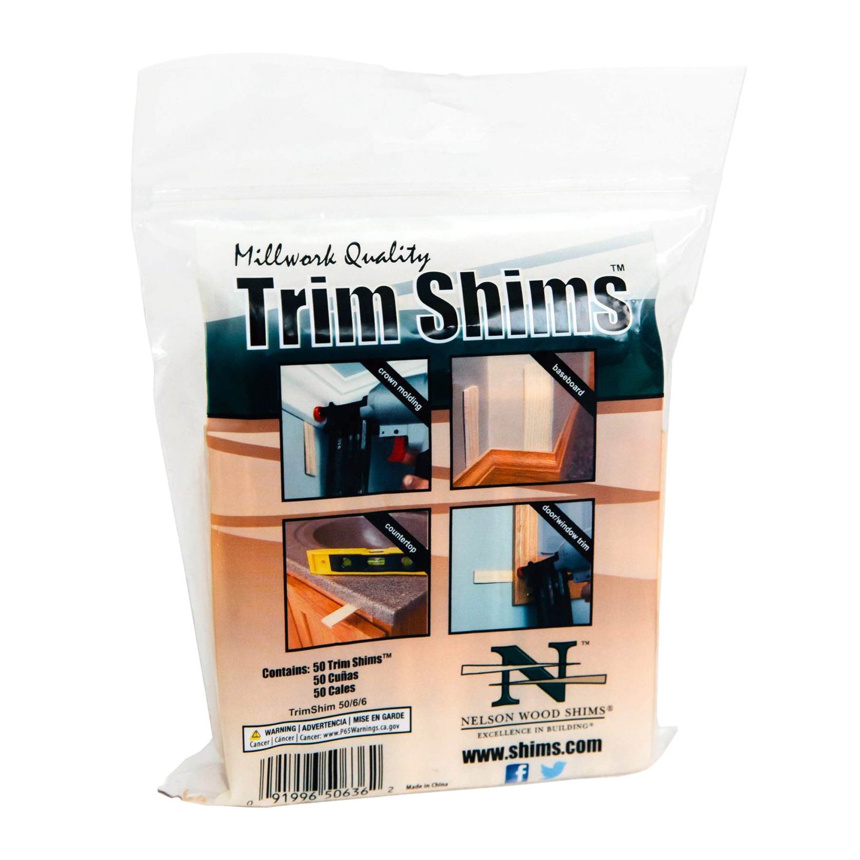 3-1/2" Trim Shims (50/Pack)