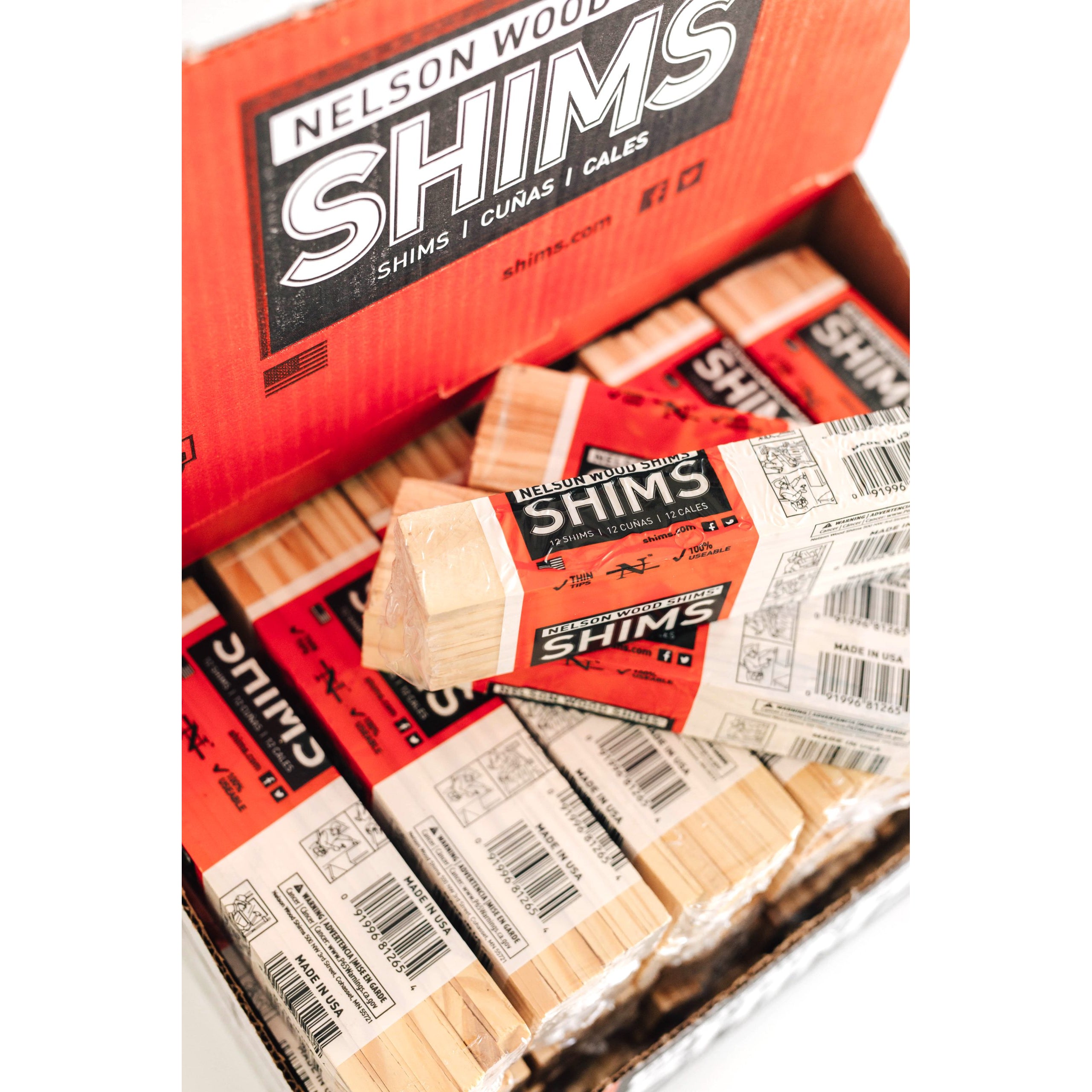 8" Pine Shims (12/Pack)