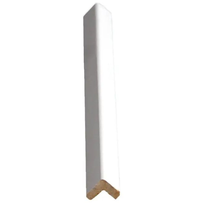 11/16"x11/16"x8' Finger Jointed Primed Pine Outside Corner
