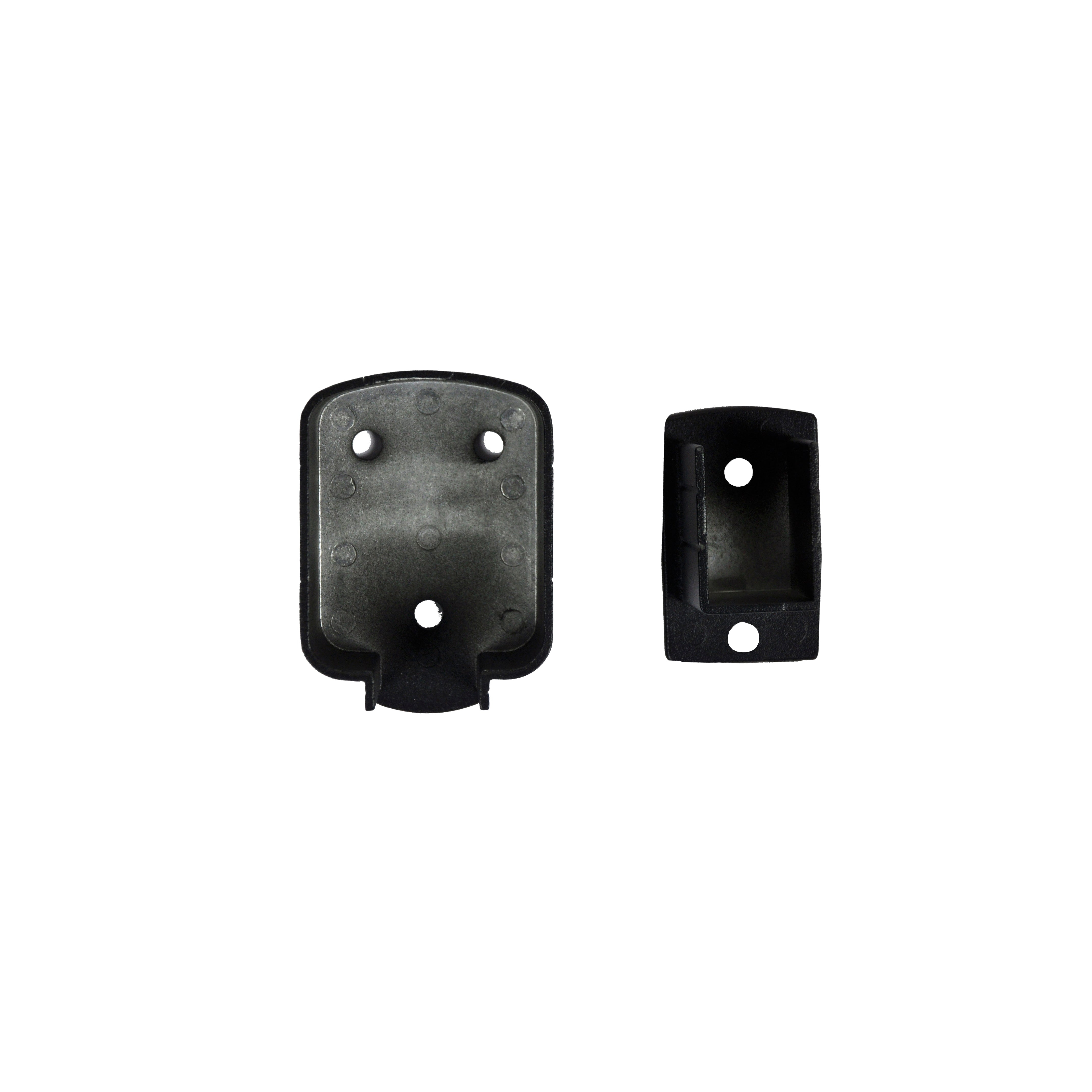 Top & Bottom Post Bracket, Textured Black