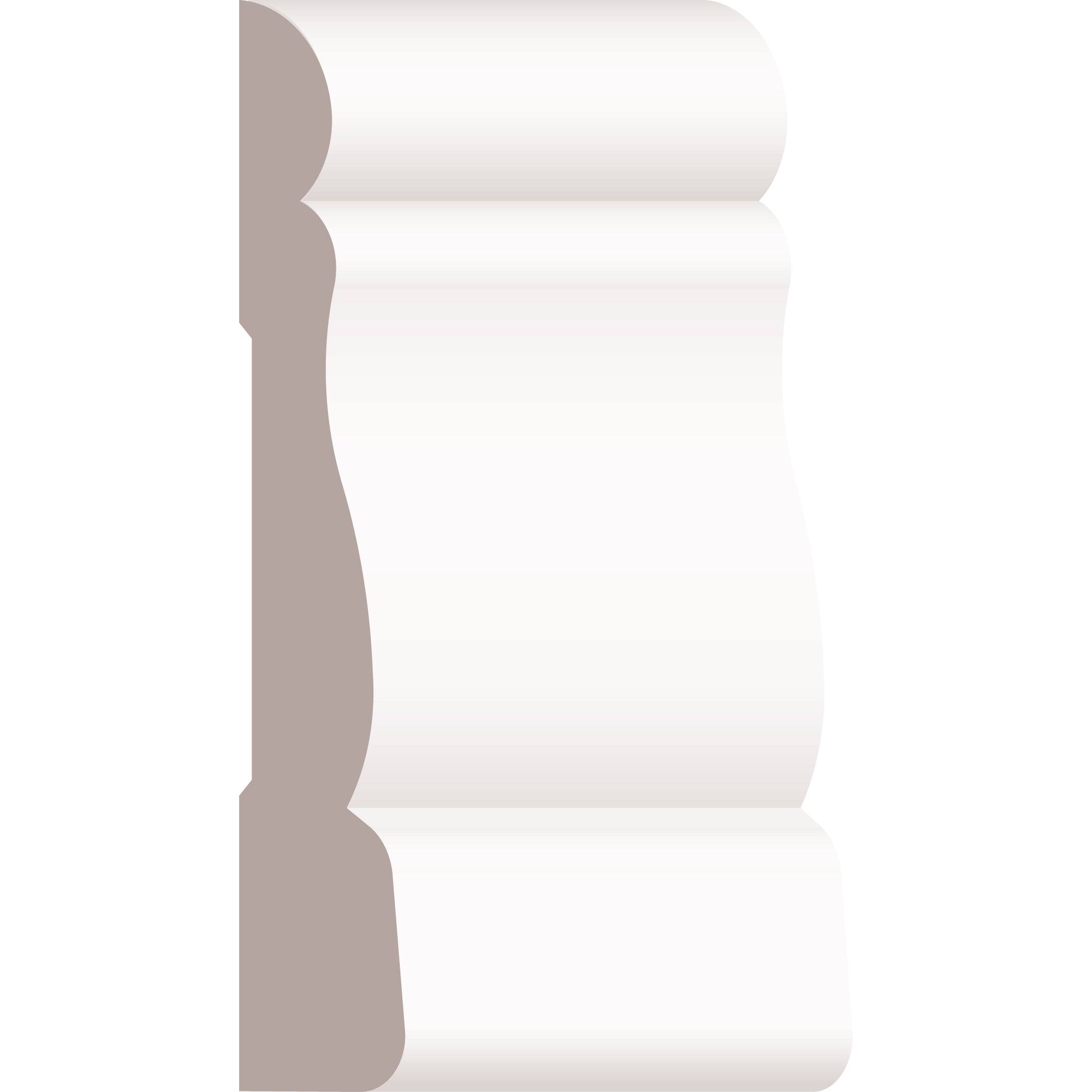 7/16"x2-1/8" Finger Jointed Pine Primed Colonial Casing