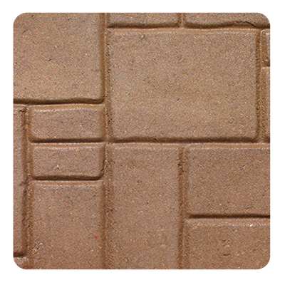 1-1/2"x20"x20" Euro Pattern Patio Stone, Sahara