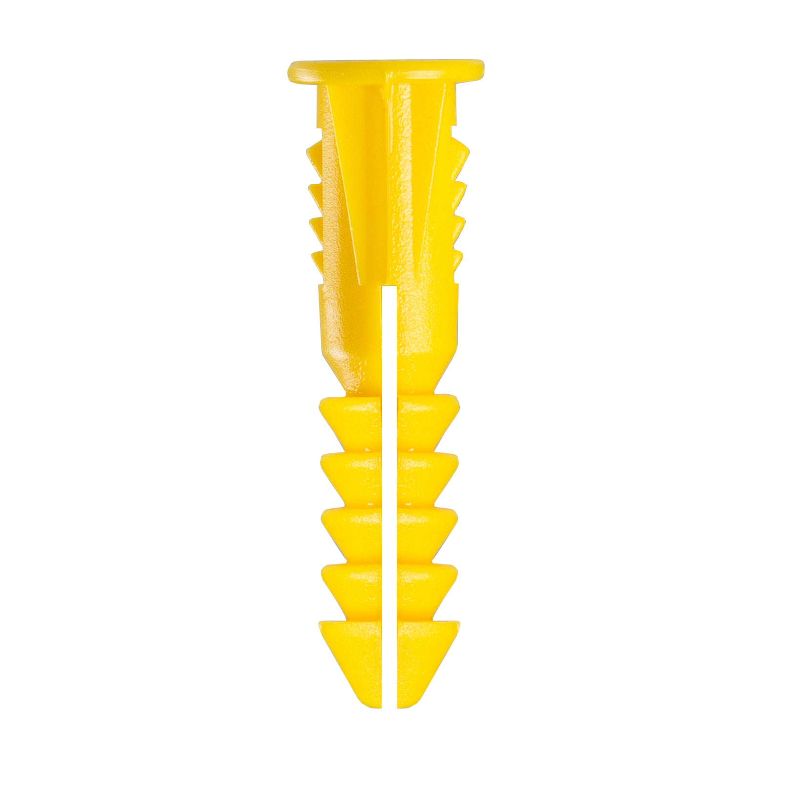 #4-6x7/8" Plastic Screw Anchor w/ Screws, Yellow (10 Pack)