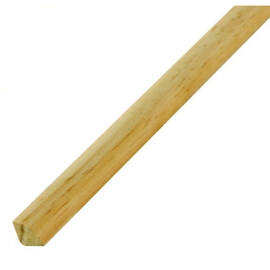 1/2" x 1/2" Finger Jointed Pine Quarter Round Moulding, by Linear Foot