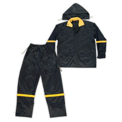 3 PIECE DELUXE NYLON RAIN SUIT LARGE