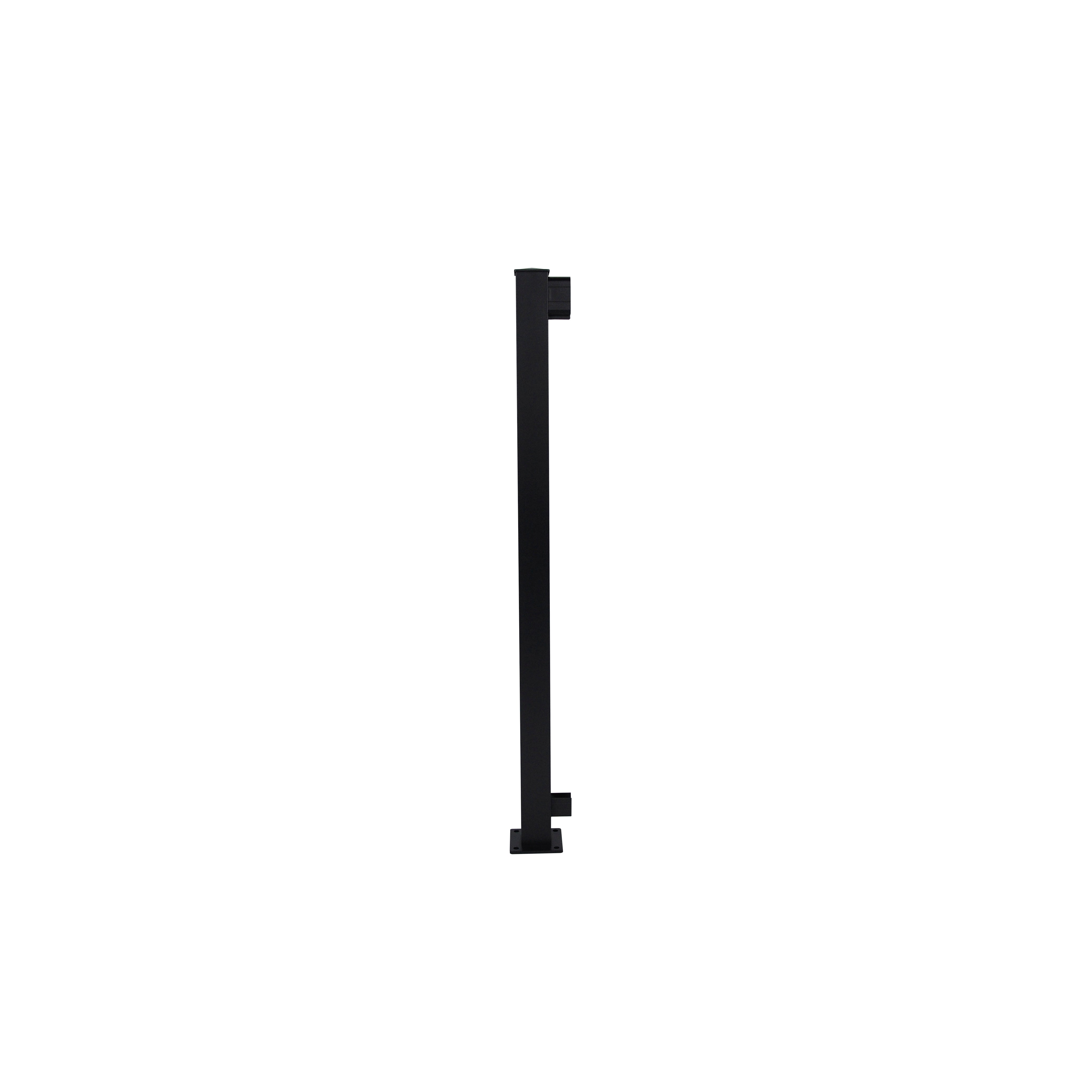 Corner Post, Textured Black (For 42" Height)
