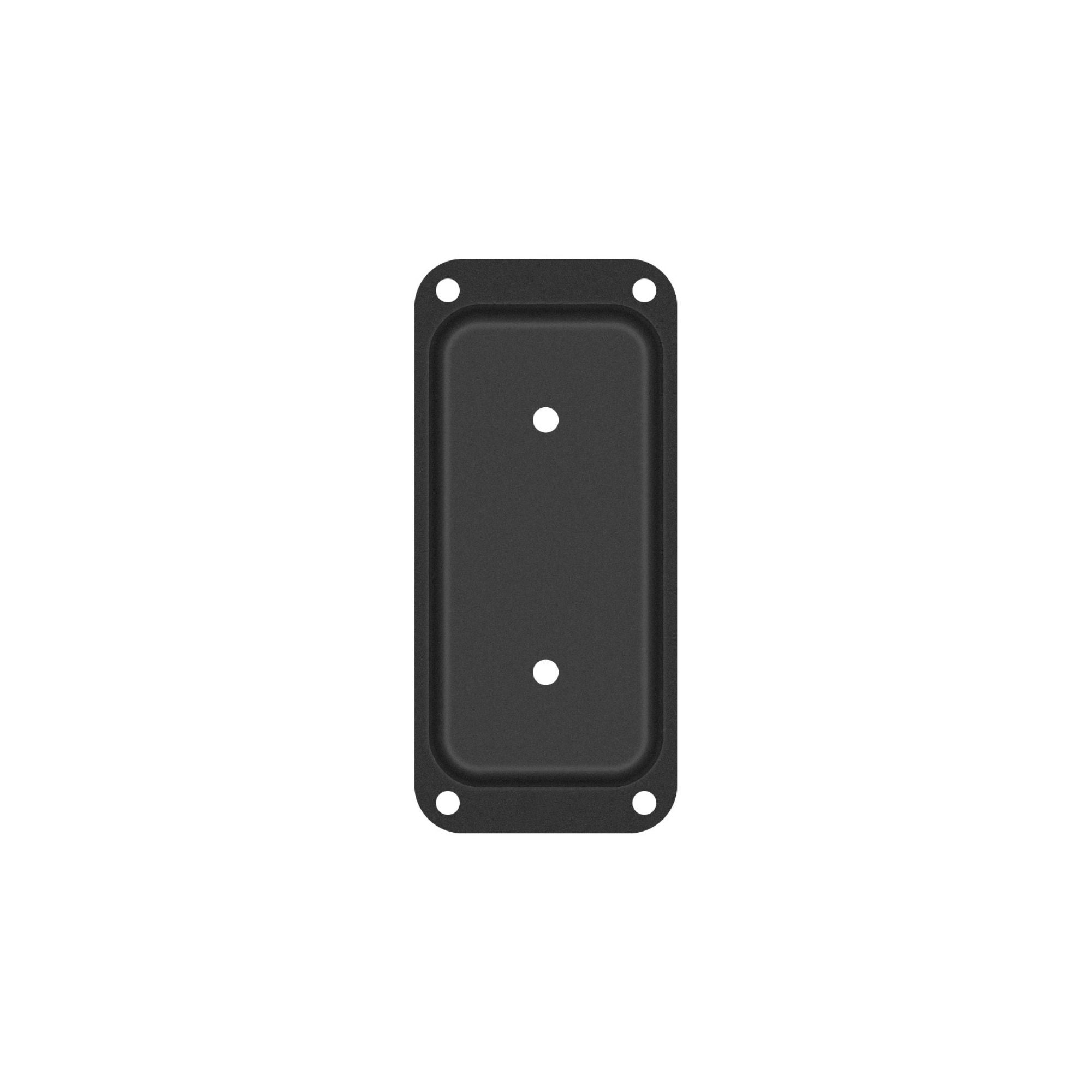 2"x4" Steel Rail Hanger and Connector Plate, Black