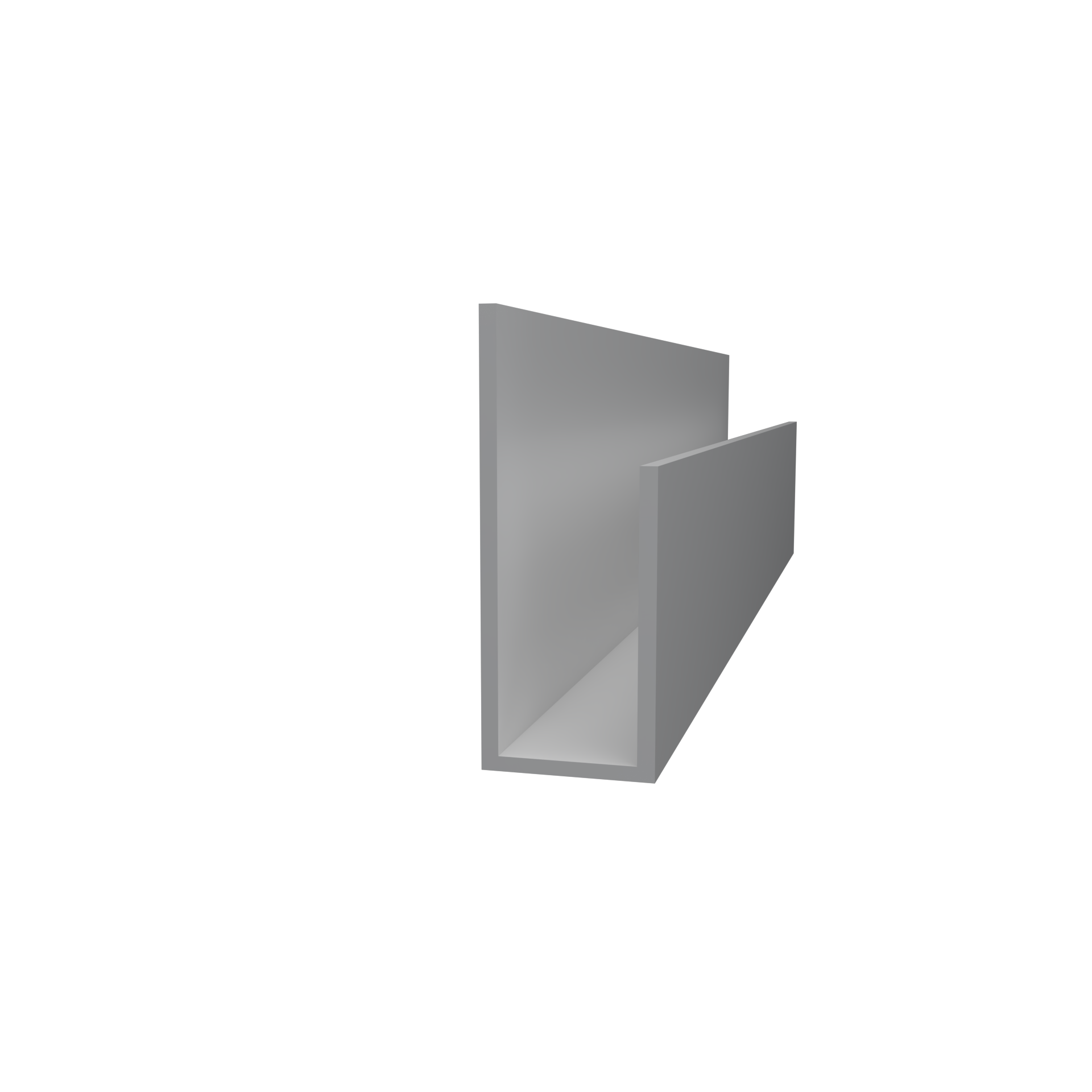 3/4"x1-3/8"x10’ Trusscore PVC J Trim, Grey