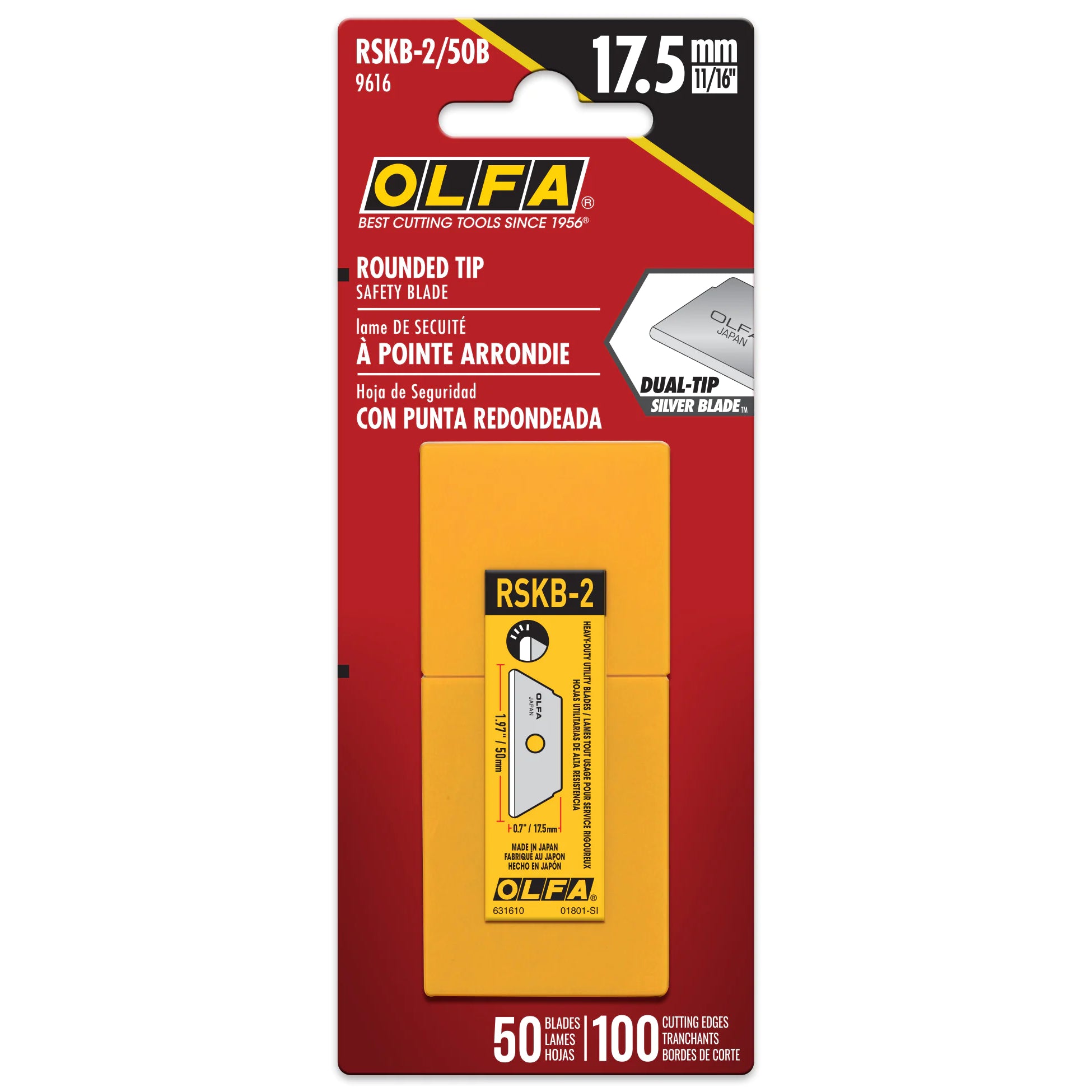 OLFA Round Tip Replacement Blades for SK-4, SK-6 & SK-9 Safety Knives  RSKB-2