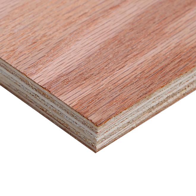 3/4"x4'x8' Red Oak Veneer Core Plywood