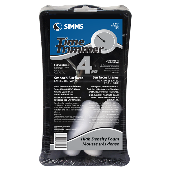Foam Mini Roller Set 100mm (4 Pieces)