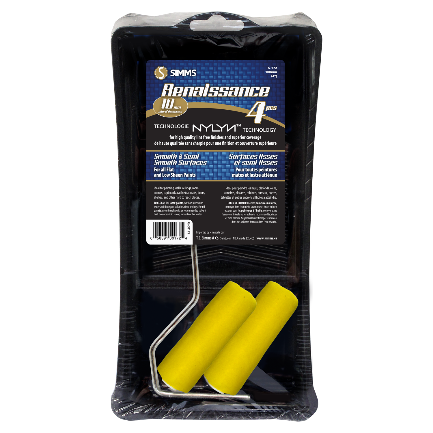 Renaissance Fabric Mini Roller Set 100mm  (4 Pieces)