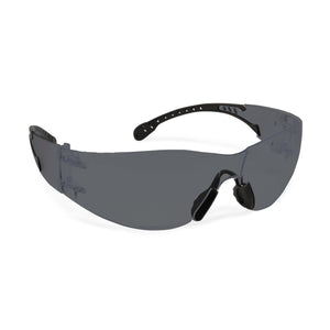 WORKHORSE® Superflex Safety Glasses with non-slip grip nose piece and arms, Smoke