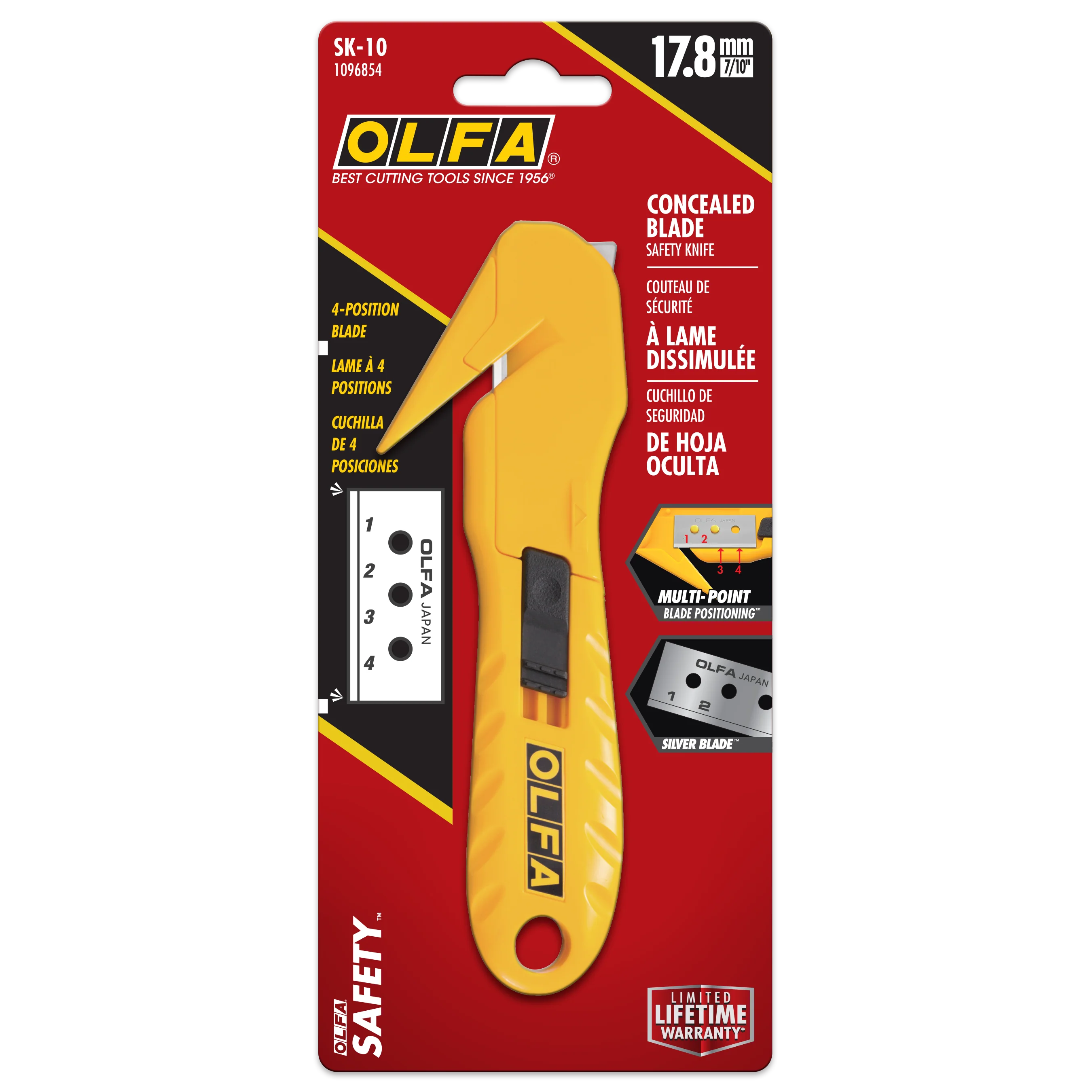 Concealed Blade Safety Knife with Replaceable Blade