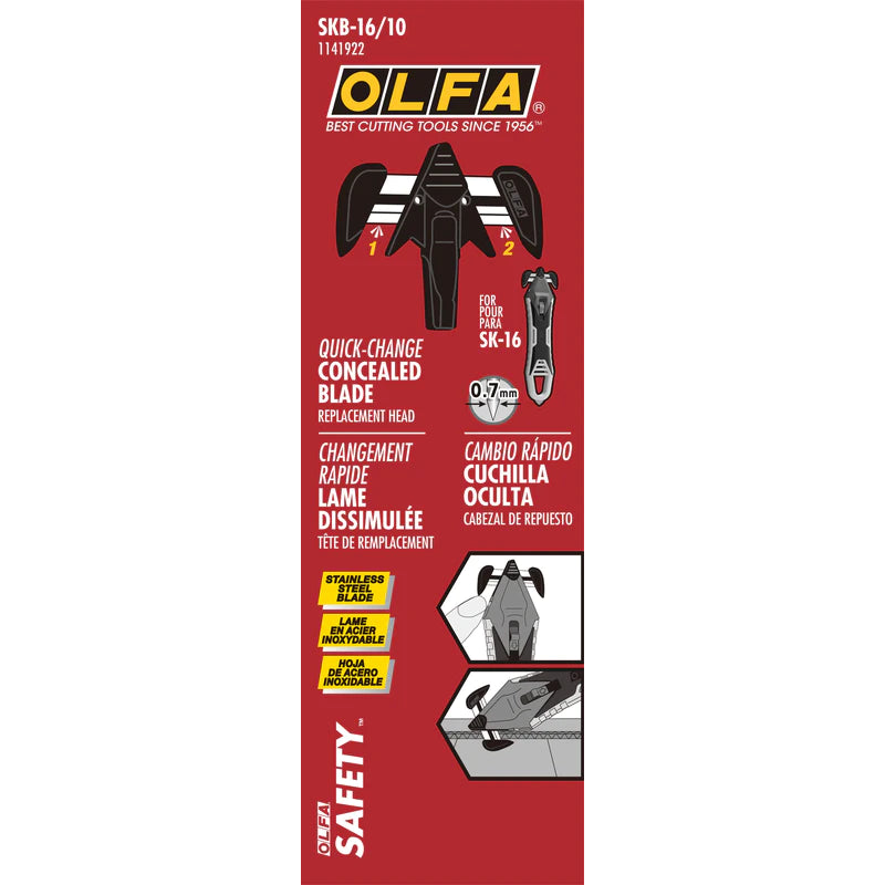 Quick-Change Concealed Blade Replacement Head (10/Pack)