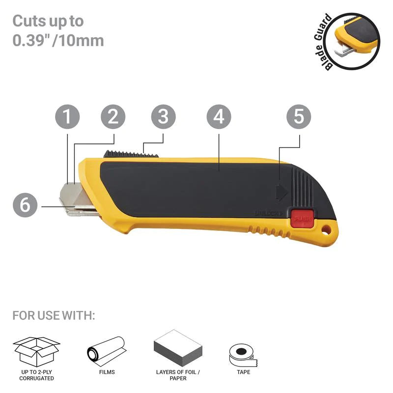 Fully-Automatic Safety Knife with Blade Guard